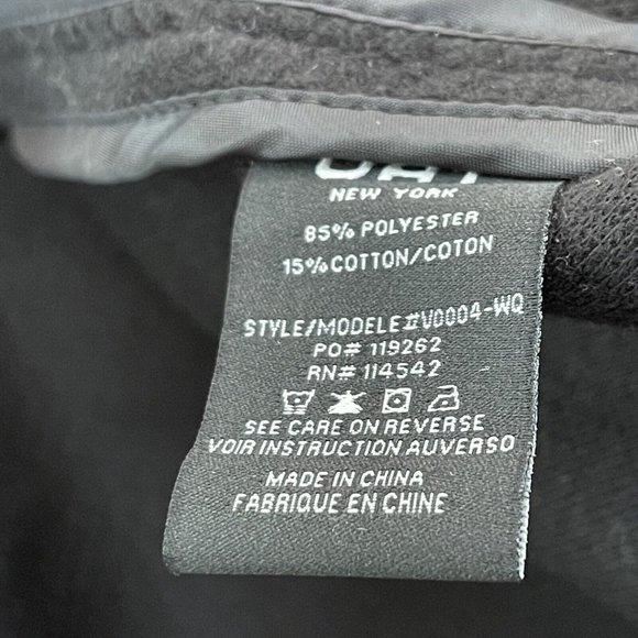 OAT Long Vest Womens Size XS Black Belted Side Slits NEW - Picture 8 of 9